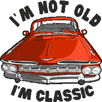 inednet retro car classic old Sticker