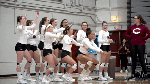 Volleyball Dancing GIF by Colgate Athletics