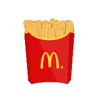 McDonaldsSverige hungry jumping snacks potato Sticker