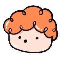 Orange Love Sticker