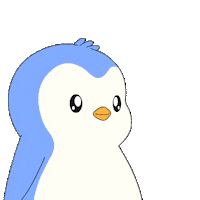 Scared Spider Web Sticker by Pudgy Penguins