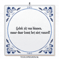 Vrolijk Geluk GIF by Tegelspreuken.nl