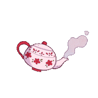 azulitastudio smoke cozy teapot bule Sticker
