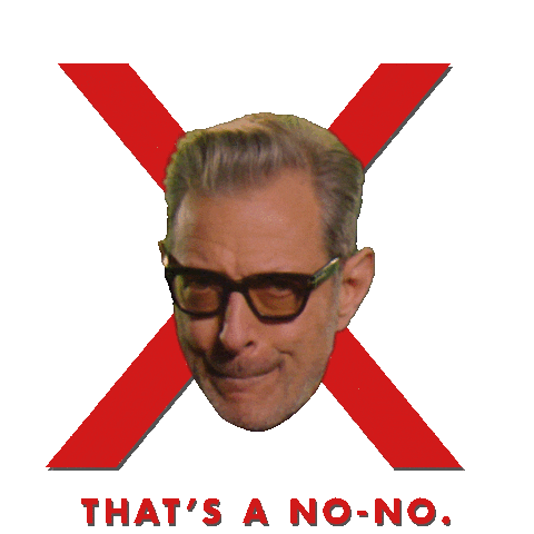 Jurassic Park No Sticker by Alamo Drafthouse