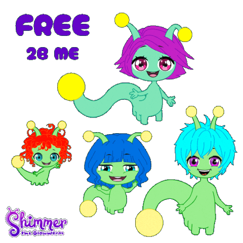 Glow Up Main Character Sticker by ShimmertheGlowworm