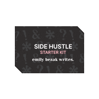 emilybezakwrites side hustle ebw emily bezak emily bezak writes Sticker