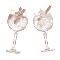 siredmondgin cocktail gin flamingo gin tonic Sticker