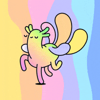 Good Vibes Rainbow GIF by doodles