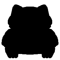 Cat Rock Sticker by sillynub