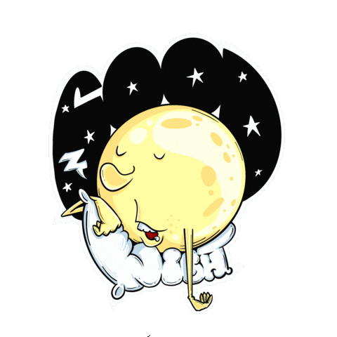 Sleep Well Sleeping Sticker by SantanaFirpo Illustrations