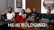 Watching Tv Bulging GIF by Gogglebox Australia