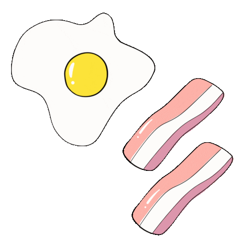 Bacon And Egg Love Sticker