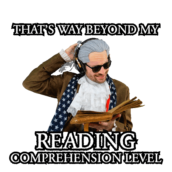 Cant Read English Sticker