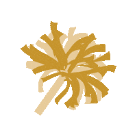 Gold Cheer Sticker by Georgia Southwestern State University