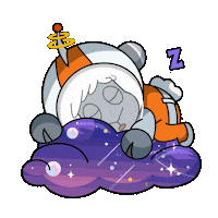 Space Floating Sticker by The Sad Times