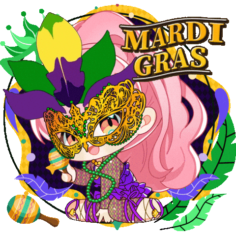 Happy New Orleans Sticker by DigiDaigaku