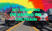 Caltrain 420 smoking vape vaping GIF