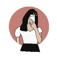 Girl Camera Sticker