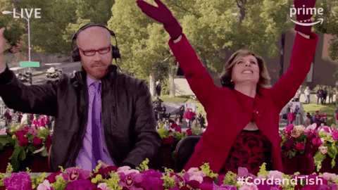 Waving Amazon GIF by The 2018 Rose Parade hosted by Cord & Tish