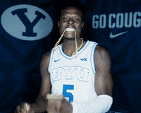 Byu Basketball Sport GIF by BYU Cougars