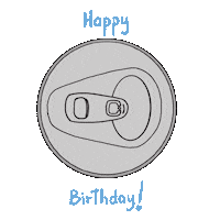 Happy Birthday Beer Sticker