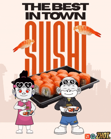 Sushi Roll GIF by Zhot