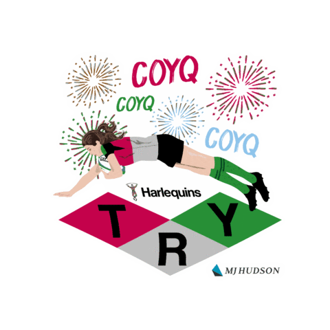 Womens Rugby Sticker by Harlequins Women