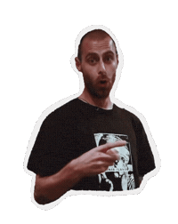 bananapintada pointing alex brainrack Sticker