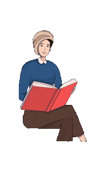 Movka book enjoy books reading Sticker