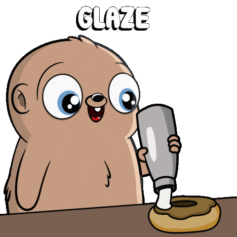 Glazing Over The Top Sticker by Fugz Official