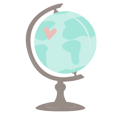 heart travel Sticker