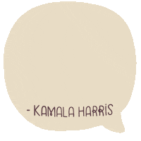 Kamala Harris Quote Sticker by Creative Courage