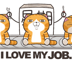 cat monday Sticker by MochiDad