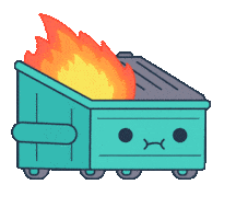 Fire Barfing Sticker by 100% Soft