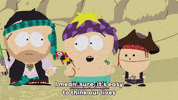 kyle broflovski pirate GIF by South Park 