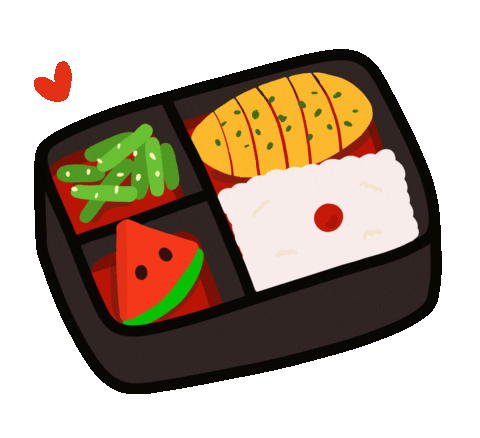 Hungry Lunch Box Sticker by Demic