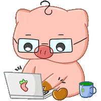 Studying Green Tea Sticker