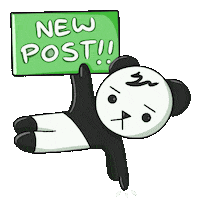 Tamamochie new new post panda bear cute panda Sticker