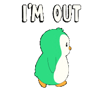 Im Out Time To Leave Sticker by Abster