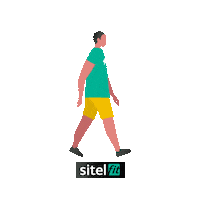 Walking Walk Sticker by Sitel