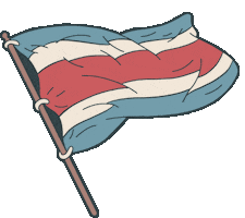 Costa Rica Football Sticker