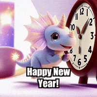 Happy New Year Party GIF by Divineasaur