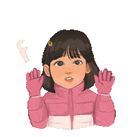 Girl Winter Sticker