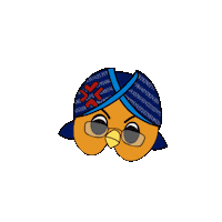 Angry Owl Sticker by pengukuranpsikologiss