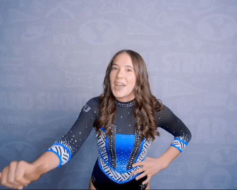 Gymnastics Deb GIF by BYU Cougars