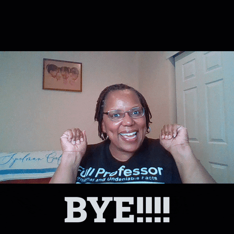 See Ya Reaction GIF by NoireSTEMinist