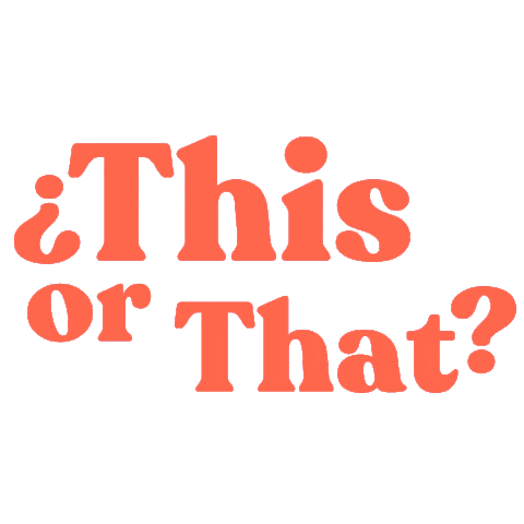This Or That Sticker by M de Maní