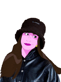 rivkirabinowitz fashion cartoon confused style Sticker