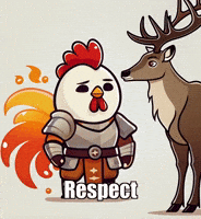 Respect Deer GIF by Zorooster