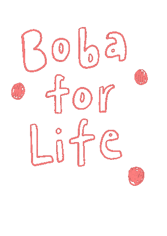 Boba Sticker by Aimm